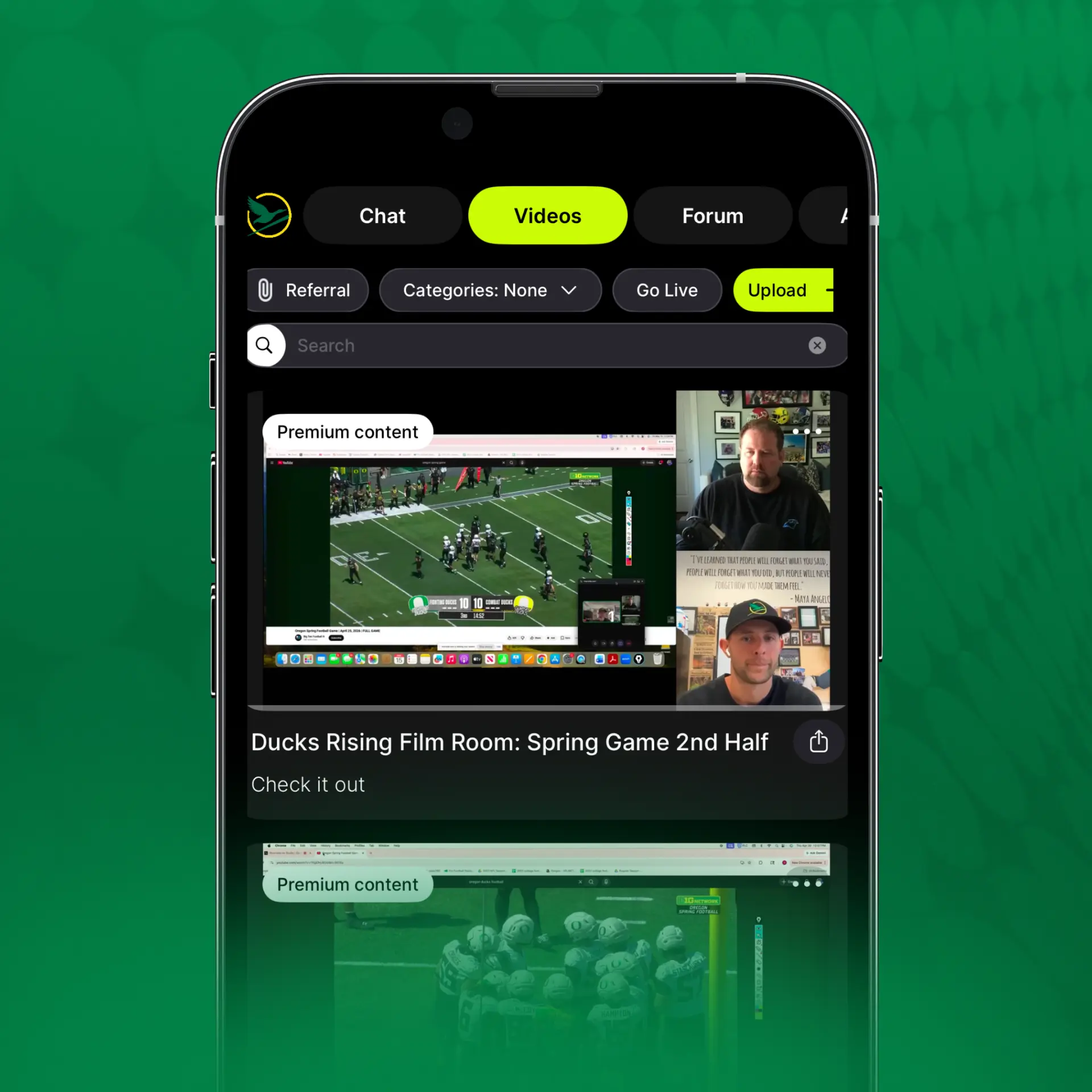Ducks Rising app — Exclusive videos