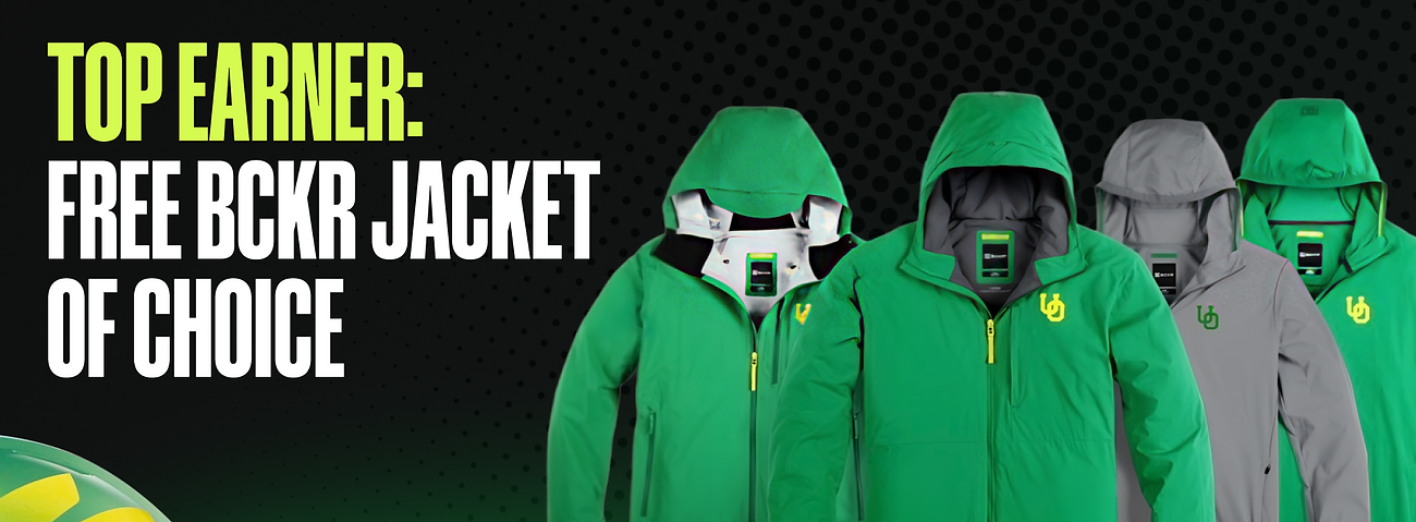 Top earner: free BCKR jacket of choice.